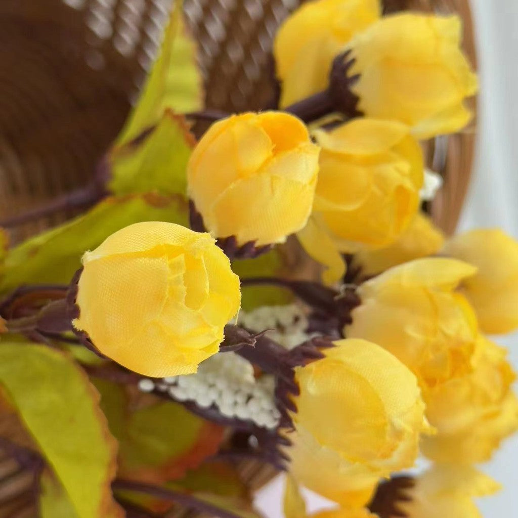 Bouquet bunga BKT 1011 KUNCUP Bunga Mawar Rose Artifisial Dekorasi Hiasan Seserahan Buket Palsu