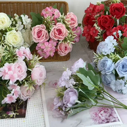 Bouquet bunga BKT 1012 RIN Bunga Mawar Rose Artifisial Dekorasi Hiasan Seserahan Buket Palsu