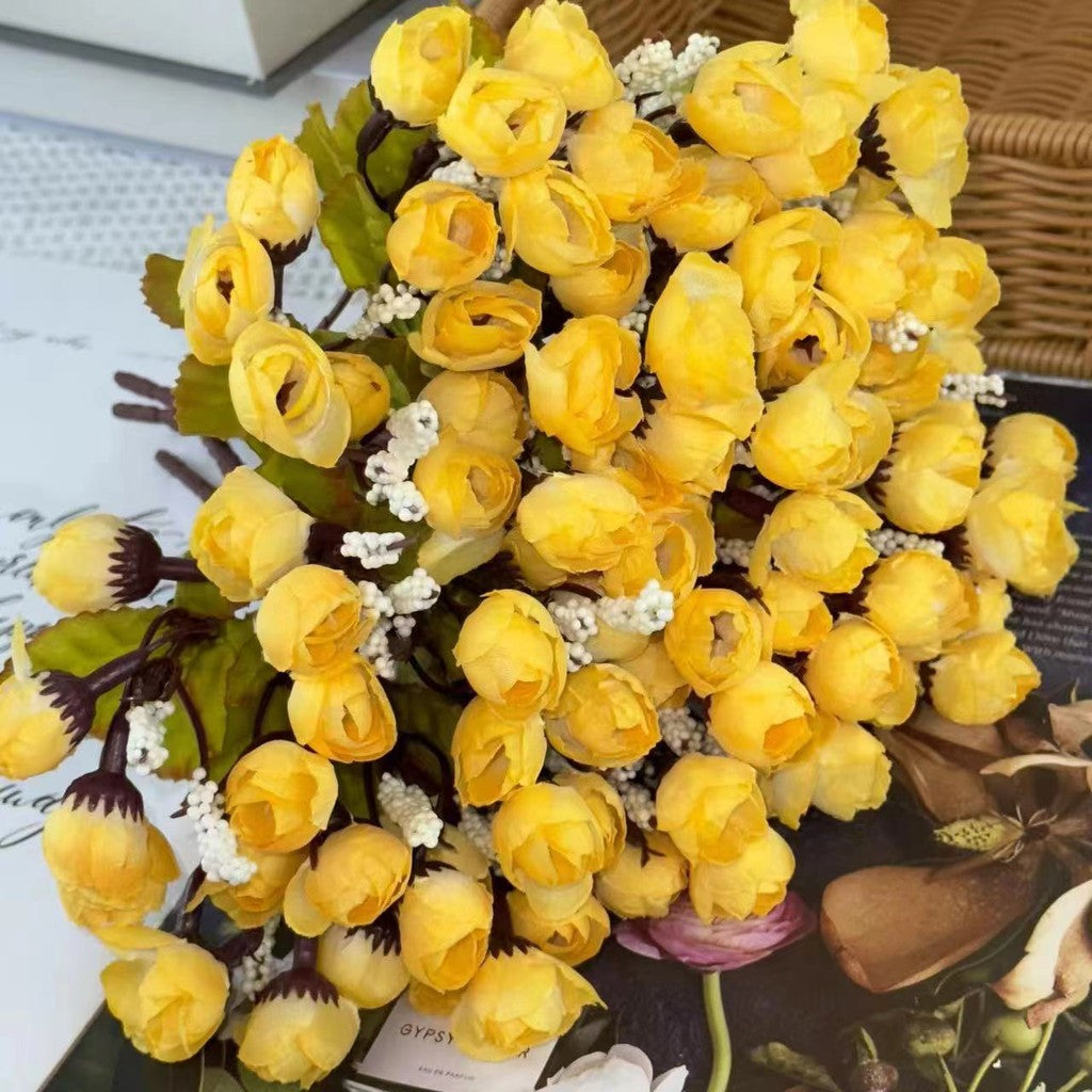 Bouquet bunga BKT 1011 KUNCUP Bunga Mawar Rose Artifisial Dekorasi Hiasan Seserahan Buket Palsu