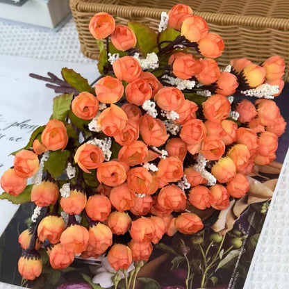 Bouquet bunga BKT 1011 KUNCUP Bunga Mawar Rose Artifisial Dekorasi Hiasan Seserahan Buket Palsu