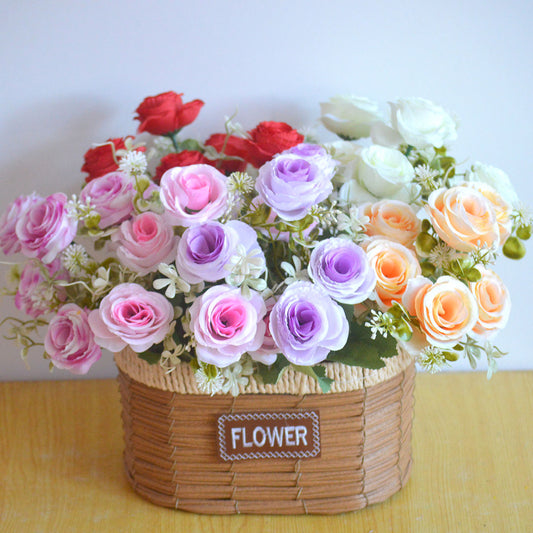 Bouquet bunga P113 HAHA Mawar Peony Artifisial Dekorasi Hiasan Seserahan Buket Palsu