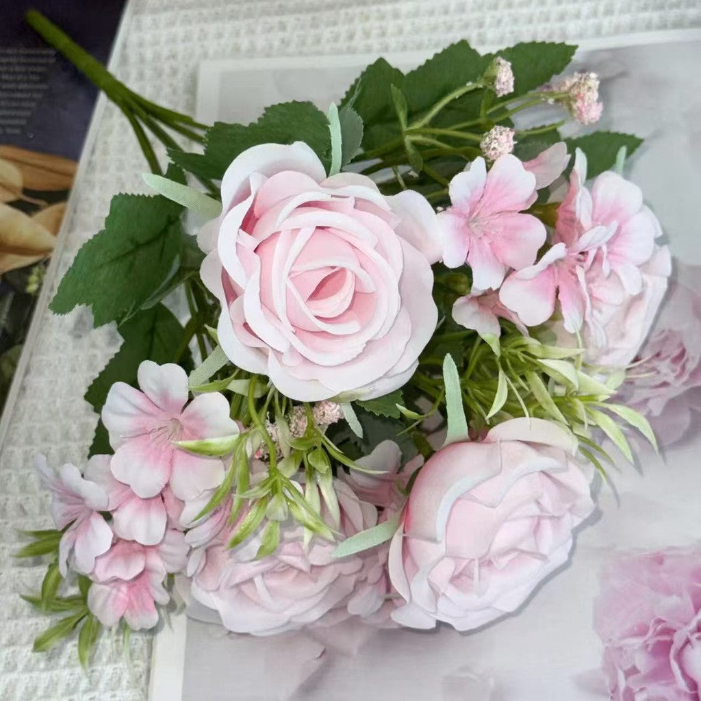 Bouquet bunga BKT 1012 RIN Bunga Mawar Rose Artifisial Dekorasi Hiasan Seserahan Buket Palsu