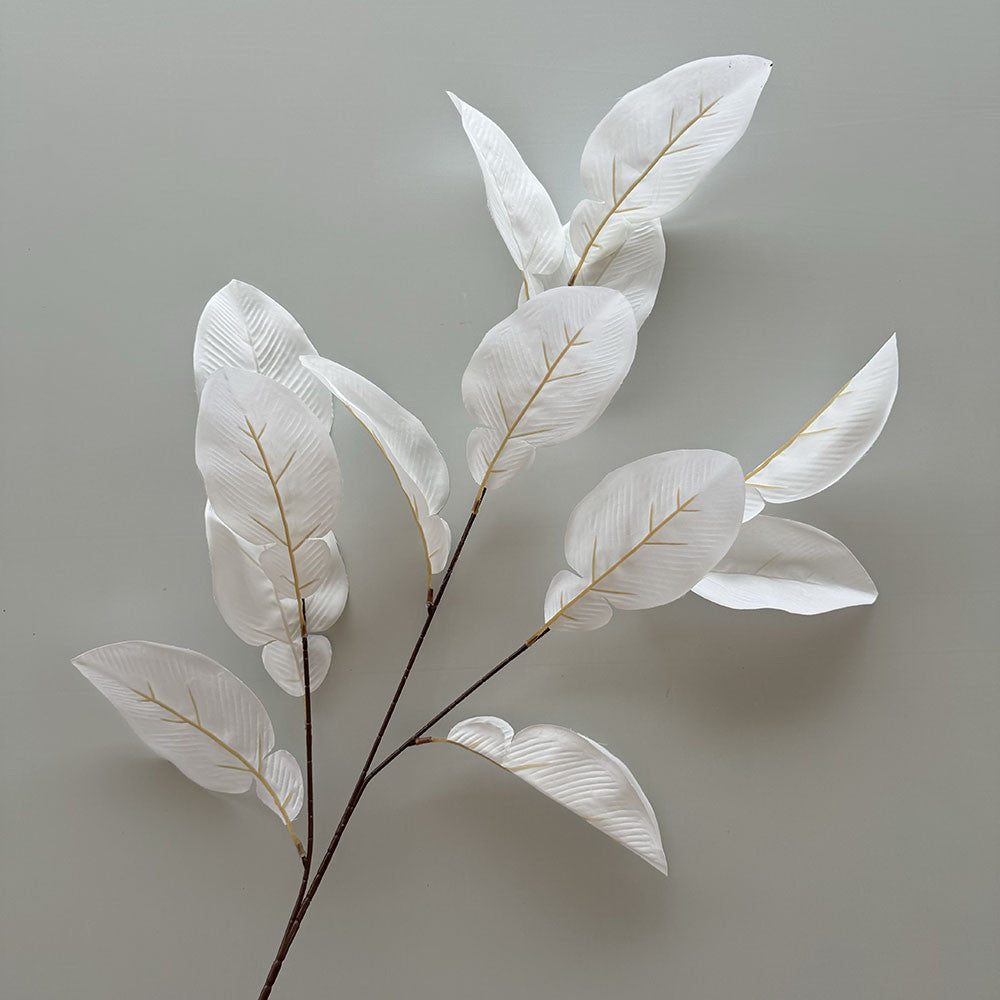 C19 DAWUN  3 Cabang 95cm Artificial Daun Sleeve Leaves 16cm x 9cm Palsu Plastik Buatan Imitasi Hias Dekor Buket Bouquet Rumah Pesta/Bunga Hias