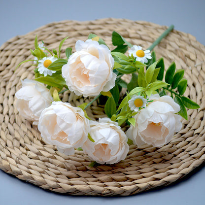 Bouquet bunga P115 MISO Mawar Peony Artifisial Dekorasi Hiasan Seserahan Buket Palsu