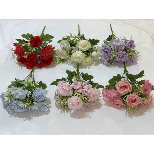 Bouquet bunga BKT 1012 RIN Bunga Mawar Rose Artifisial Dekorasi Hiasan Seserahan Buket Palsu