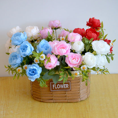 Bouquet bunga P115 MISO Mawar Peony Artifisial Dekorasi Hiasan Seserahan Buket Palsu