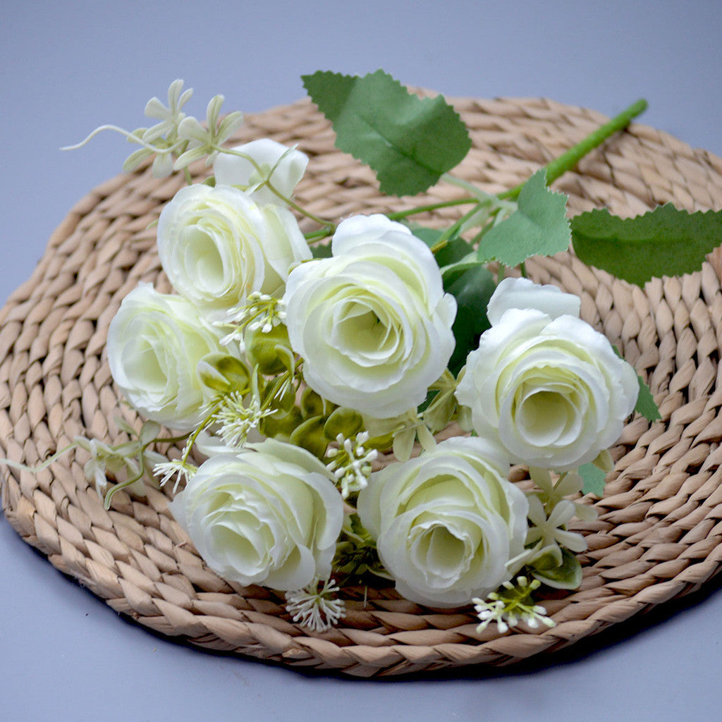 Bouquet bunga P113 HAHA Mawar Peony Artifisial Dekorasi Hiasan Seserahan Buket Palsu