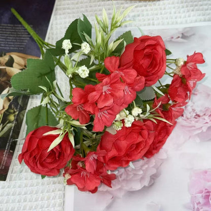 Bouquet bunga BKT 1012 RIN Bunga Mawar Rose Artifisial Dekorasi Hiasan Seserahan Buket Palsu