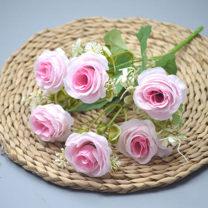 Bouquet bunga P113 HAHA Mawar Peony Artifisial Dekorasi Hiasan Seserahan Buket Palsu
