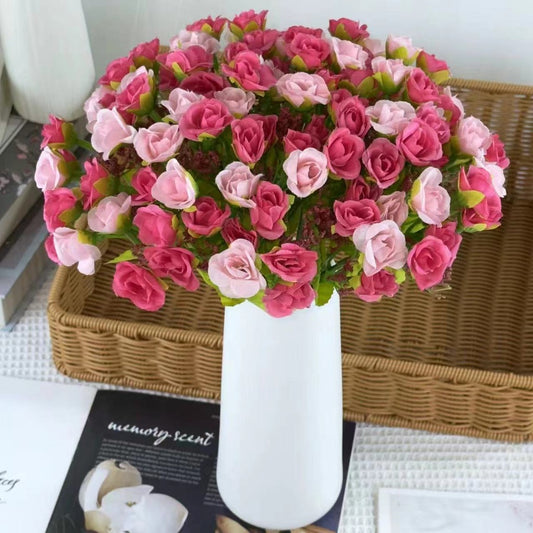 Bouquet bunga BKT 1010 MINNIE Bunga Mawar Rose Artifisial Dekorasi Hiasan Seserahan Buket Palsu