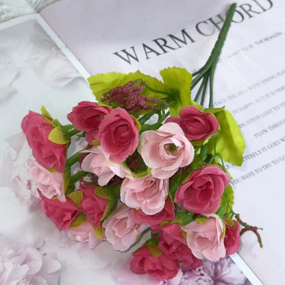 Bouquet bunga BKT 1010 MINNIE Bunga Mawar Rose Artifisial Dekorasi Hiasan Seserahan Buket Palsu