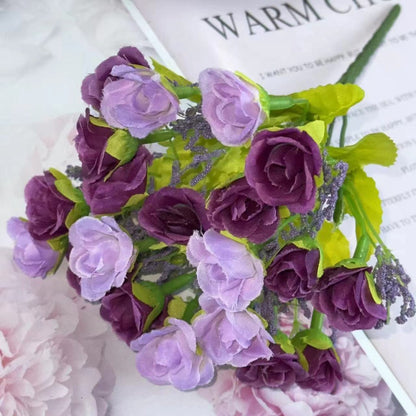 Bouquet bunga BKT 1010 MINNIE Bunga Mawar Rose Artifisial Dekorasi Hiasan Seserahan Buket Palsu