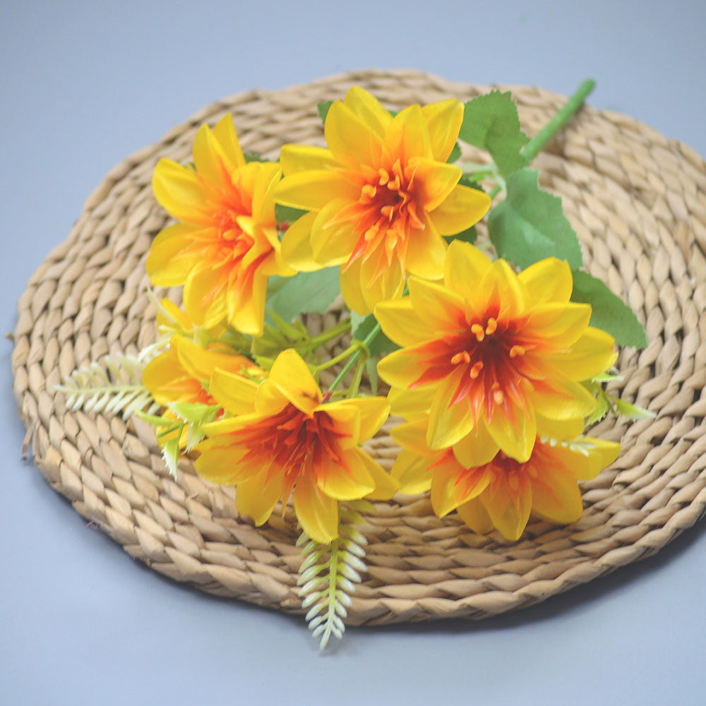 Bouquet bunga P112 SAYA Krisan Matahari Artifisial Dekorasi Hiasan Seserahan Buket Palsu