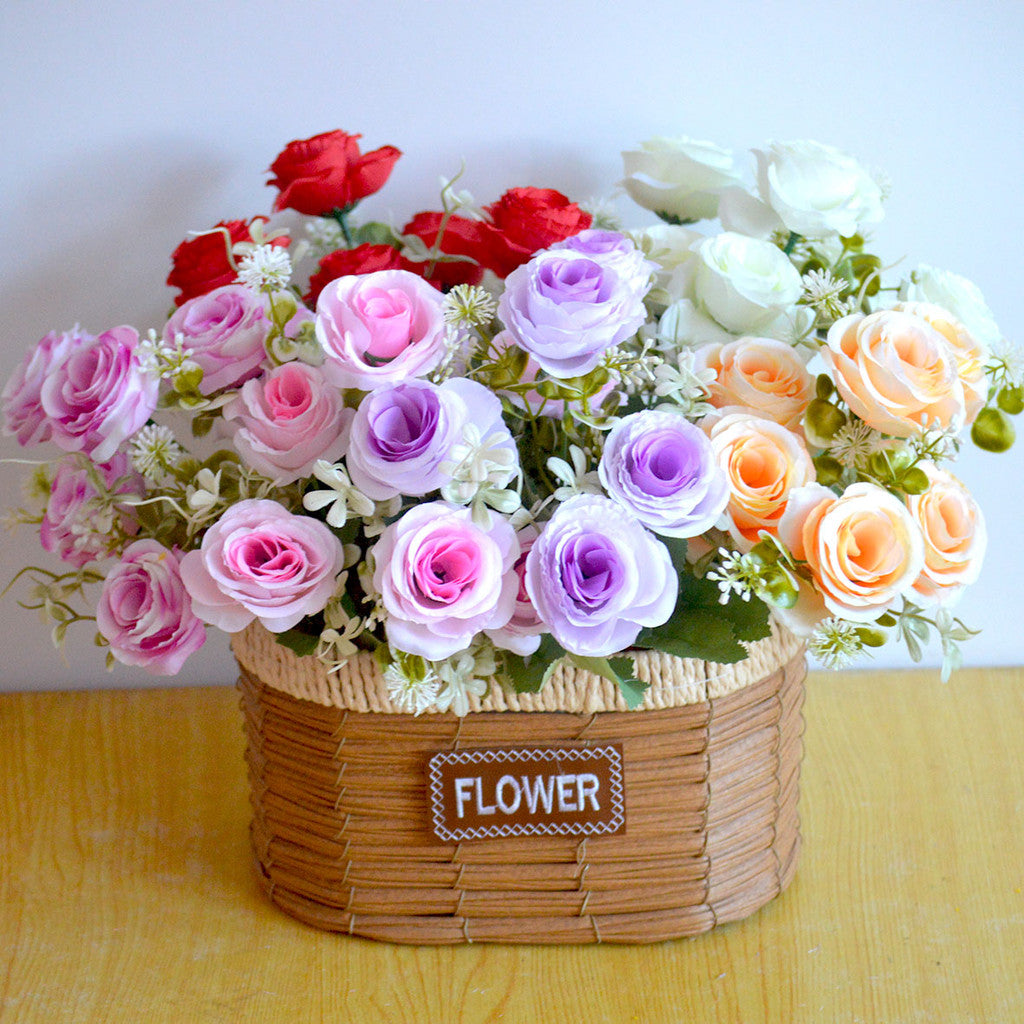 Bouquet bunga P113 HAHA Mawar Peony Artifisial Dekorasi Hiasan Seserahan Buket Palsu