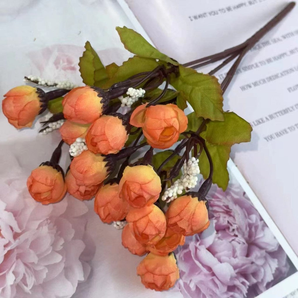 Bouquet bunga BKT 1011 KUNCUP Bunga Mawar Rose Artifisial Dekorasi Hiasan Seserahan Buket Palsu
