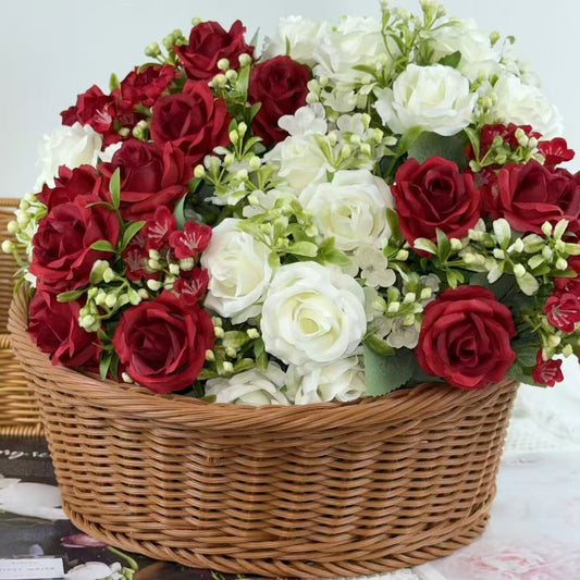 Bouquet bunga BKT 1013 TULLA Bunga Mawar Rose Artifisial Dekorasi Hiasan Seserahan Buket Palsu