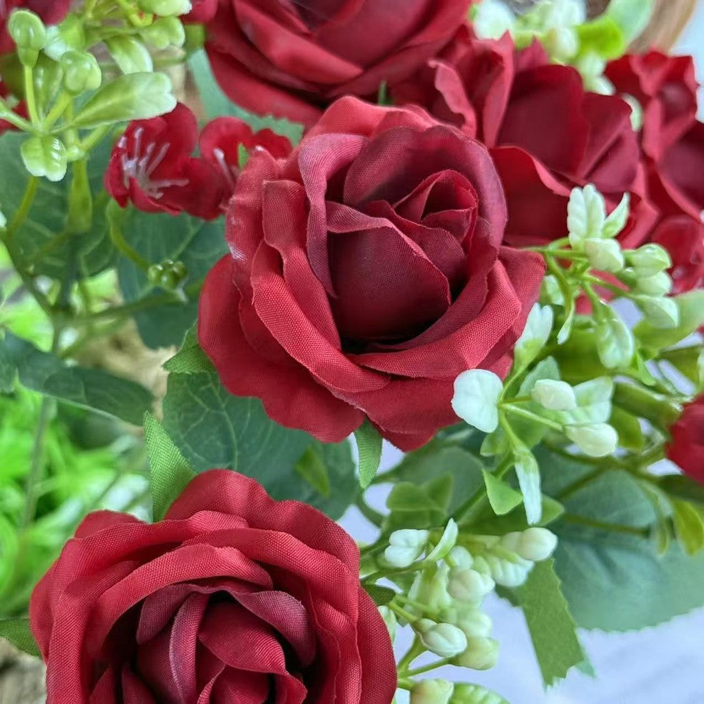 Bouquet bunga BKT 1013 TULLA Bunga Mawar Rose Artifisial Dekorasi Hiasan Seserahan Buket Palsu