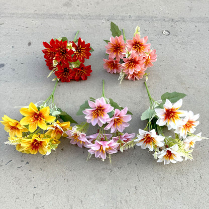 Bouquet bunga P112 SAYA Krisan Matahari Artifisial Dekorasi Hiasan Seserahan Buket Palsu