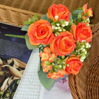 Bouquet bunga BKT 1013 TULLA Bunga Mawar Rose Artifisial Dekorasi Hiasan Seserahan Buket Palsu