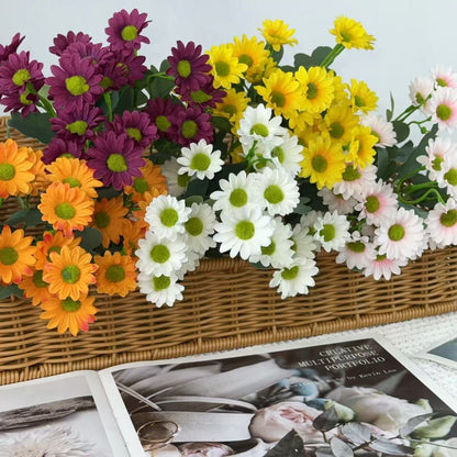 Bouquet bunga BKT 1015 HAYE Bunga Krisan Artifisial Dekorasi Hiasan Seserahan Buket Palsu