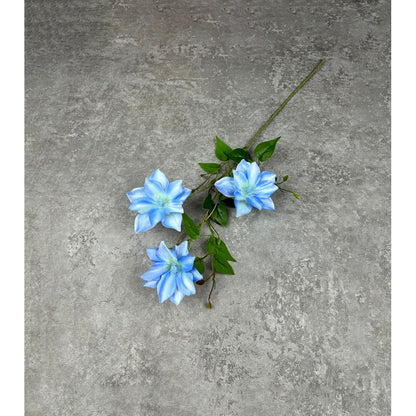 C45 CLEMATIS x3 Bunga Kerisih 3D Printed 75CM Diameter 12cm ARTIFICIAL DEKORASI HIAS RUANGAN RUMAH KANTOR STUDIO