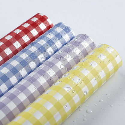 FL37 KOTAK KOTAK Kertas Bunga Paper Buket Motif Summer Plaid Kotak Kado Florist Cellophane