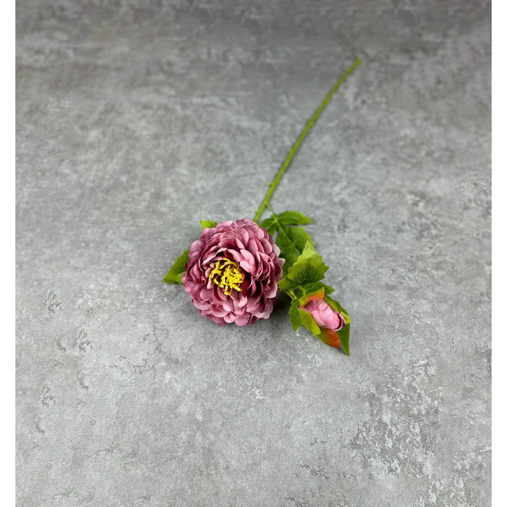 C48 JOANA (x2) Bunga Peony Kain Sutra 60CM ARTIFICIAL BUNGA DEKORASI HIAS RUANGAN RUMAH KANTOR STUDIO