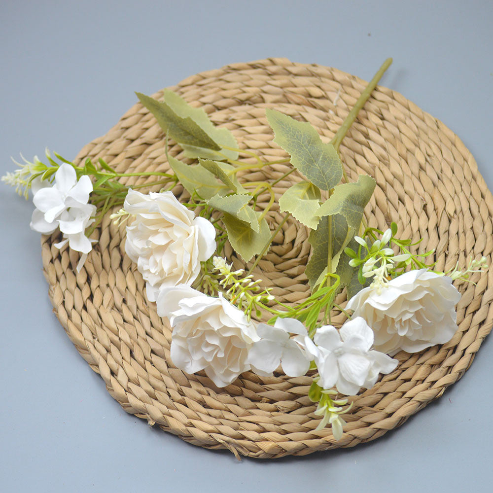 Bouquet bunga P120 AIYU Mawar Artifisial Dekorasi Hiasan Seserahan Buket Palsu