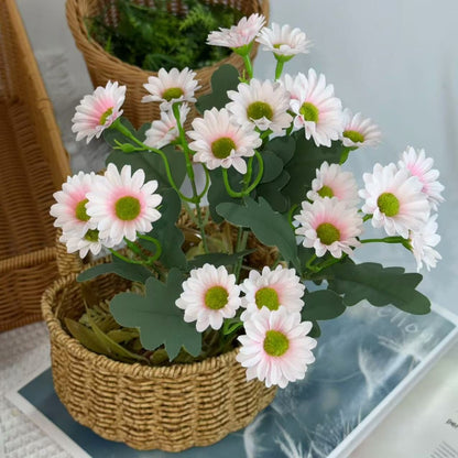 Bouquet bunga BKT 1015 HAYE Bunga Krisan Artifisial Dekorasi Hiasan Seserahan Buket Palsu