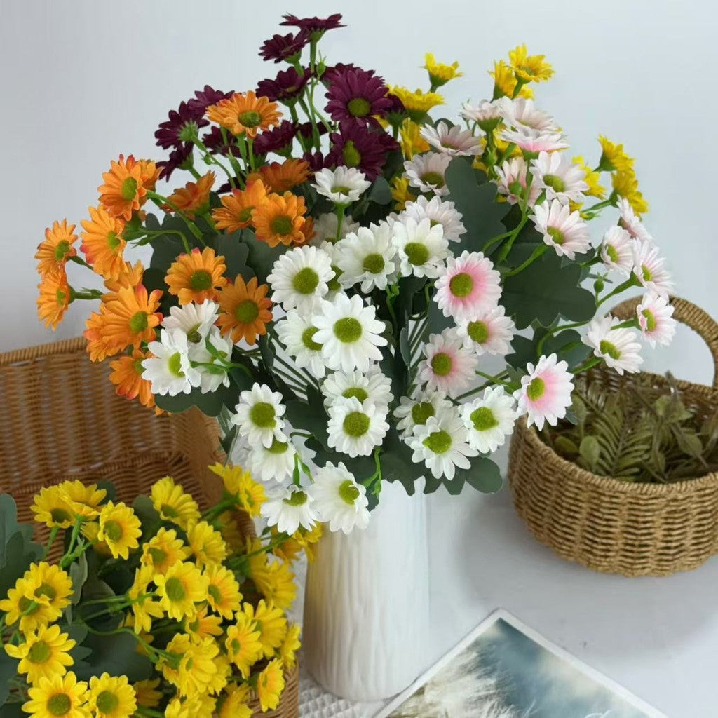 Bouquet bunga BKT 1015 HAYE Bunga Krisan Artifisial Dekorasi Hiasan Seserahan Buket Palsu