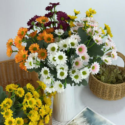 Bouquet bunga BKT 1015 HAYE Bunga Krisan Artifisial Dekorasi Hiasan Seserahan Buket Palsu