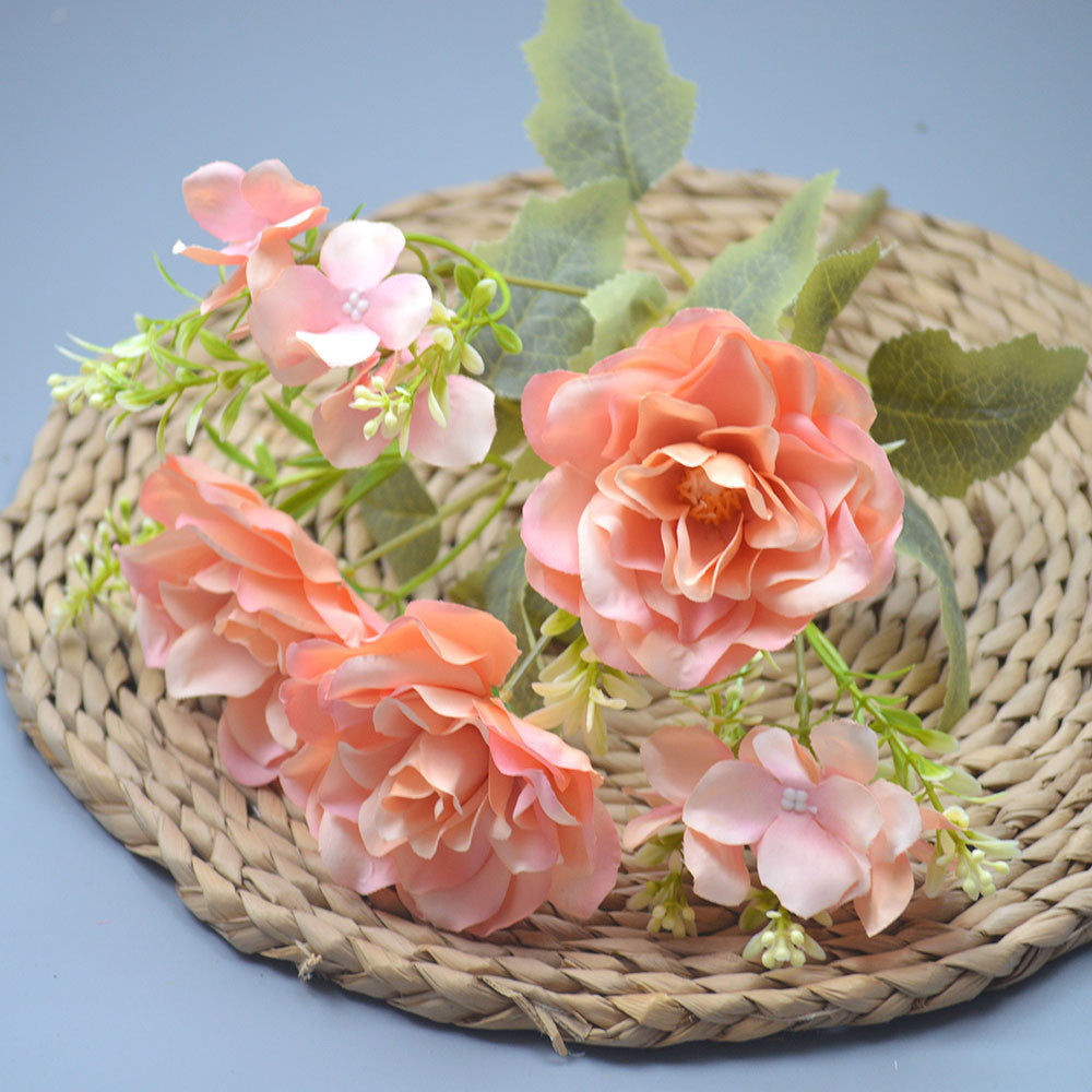 Bouquet bunga P120 AIYU Mawar Artifisial Dekorasi Hiasan Seserahan Buket Palsu