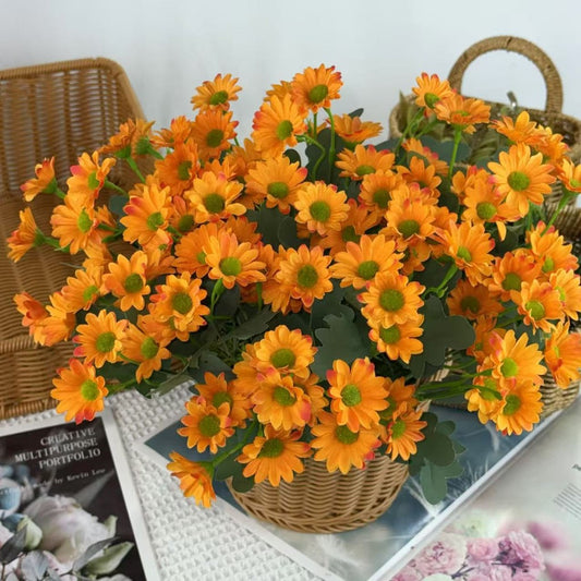 Bouquet bunga BKT 1015 HAYE Bunga Krisan Artifisial Dekorasi Hiasan Seserahan Buket Palsu
