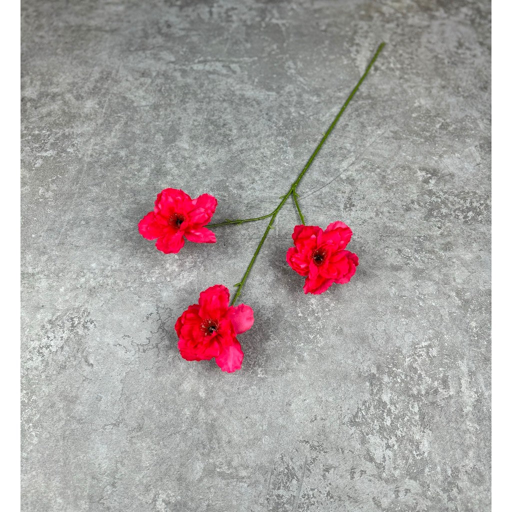 C41 HIBISCUS x3 BUNGA Peony 65CM Diameter 10cm ARTIFICIAL DEKORASI HIAS RUANGAN RUMAH KANTOR STUDIO