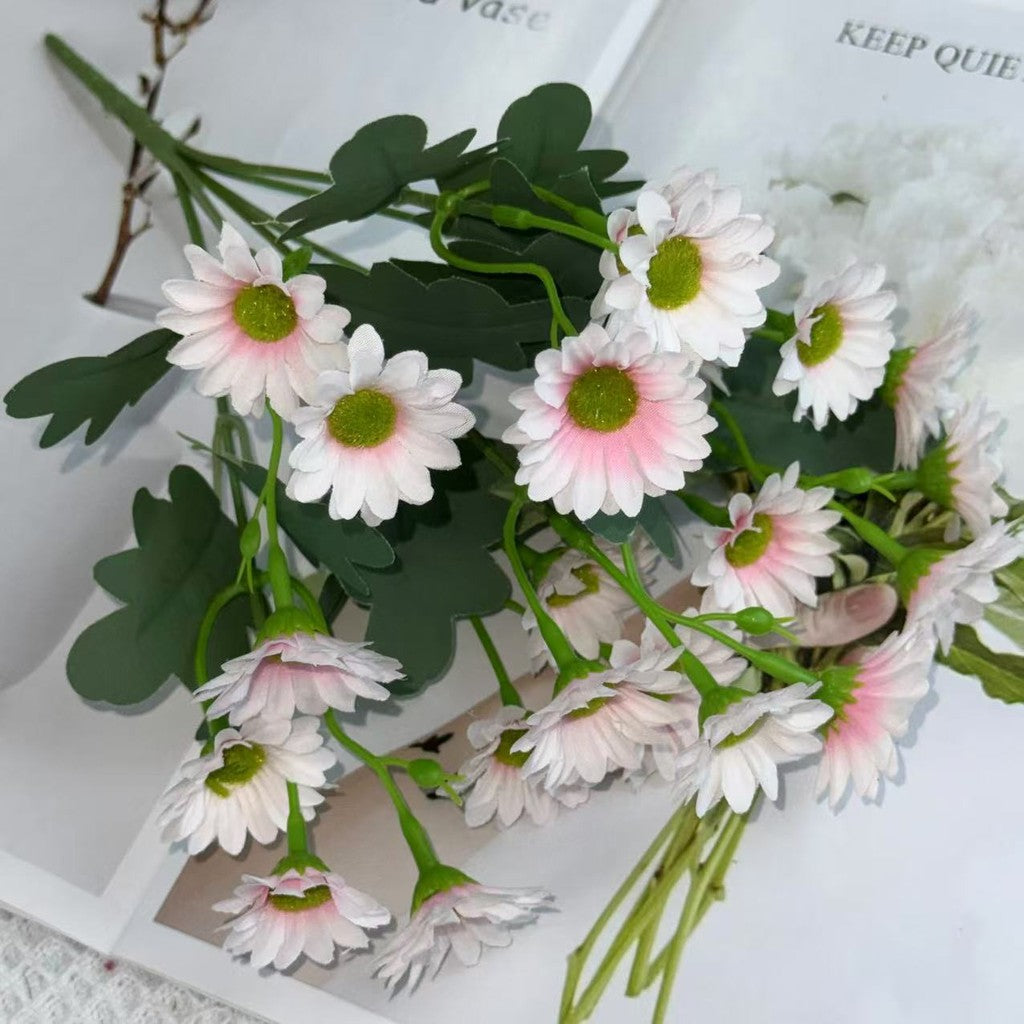 Bouquet bunga BKT 1015 HAYE Bunga Krisan Artifisial Dekorasi Hiasan Seserahan Buket Palsu