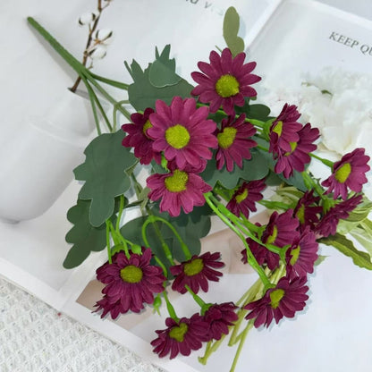 Bouquet bunga BKT 1015 HAYE Bunga Krisan Artifisial Dekorasi Hiasan Seserahan Buket Palsu