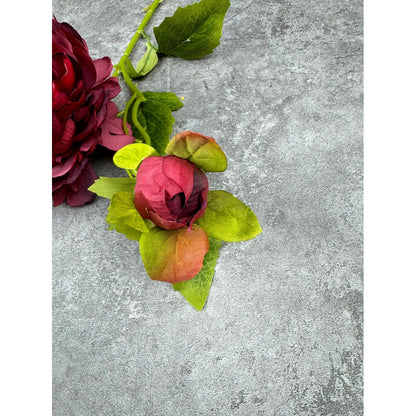 C48 JOANA (x2) Bunga Peony Kain Sutra 60CM ARTIFICIAL BUNGA DEKORASI HIAS RUANGAN RUMAH KANTOR STUDIO