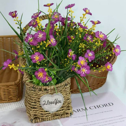 Bouquet bunga BKT 1014 HWA Bunga Krisan Artifisial Dekorasi Hiasan Seserahan Buket Palsu