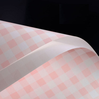 FL37 KOTAK KOTAK Kertas Bunga Paper Buket Motif Summer Plaid Kotak Kado Florist Cellophane