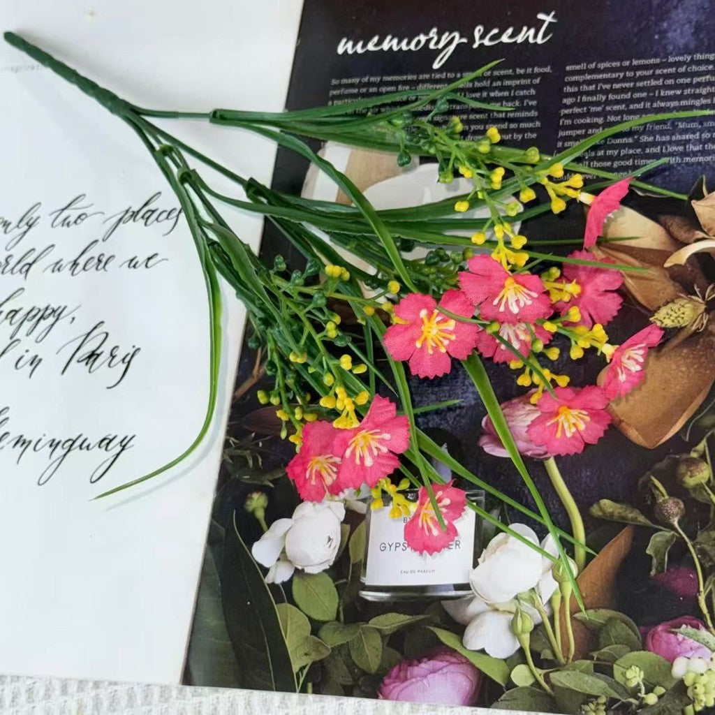 Bouquet bunga BKT 1014 HWA Bunga Krisan Artifisial Dekorasi Hiasan Seserahan Buket Palsu