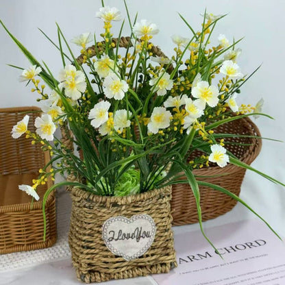 Bouquet bunga BKT 1014 HWA Bunga Krisan Artifisial Dekorasi Hiasan Seserahan Buket Palsu