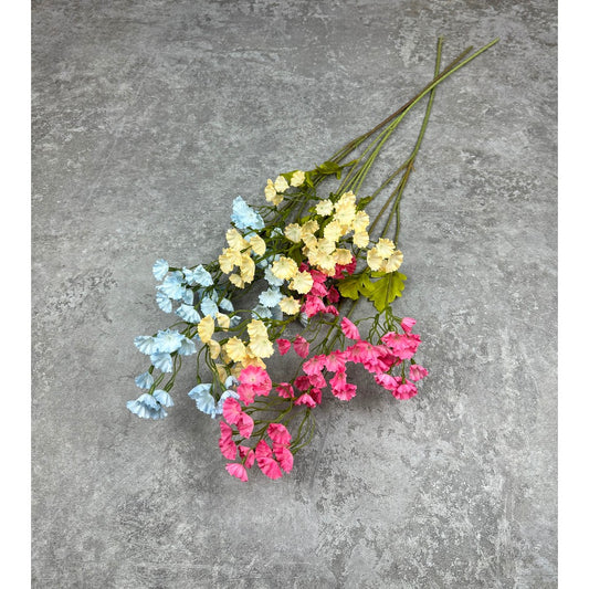 C54 FORGETMENOT Bunga Kain Sutra 78CM ARTIFICIAL BUNGA DEKORASI HIAS RUANGAN RUMAH KANTOR STUDIO