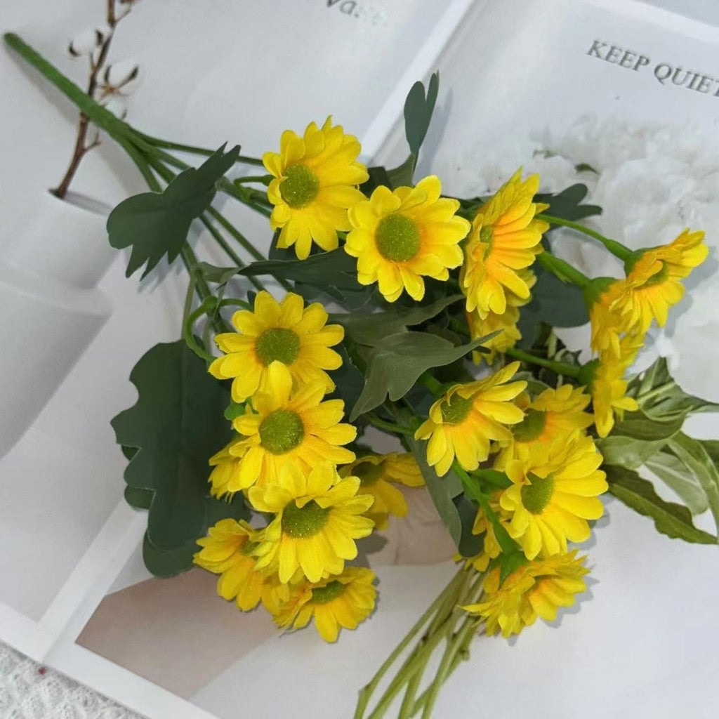 Bouquet bunga BKT 1015 HAYE Bunga Krisan Artifisial Dekorasi Hiasan Seserahan Buket Palsu