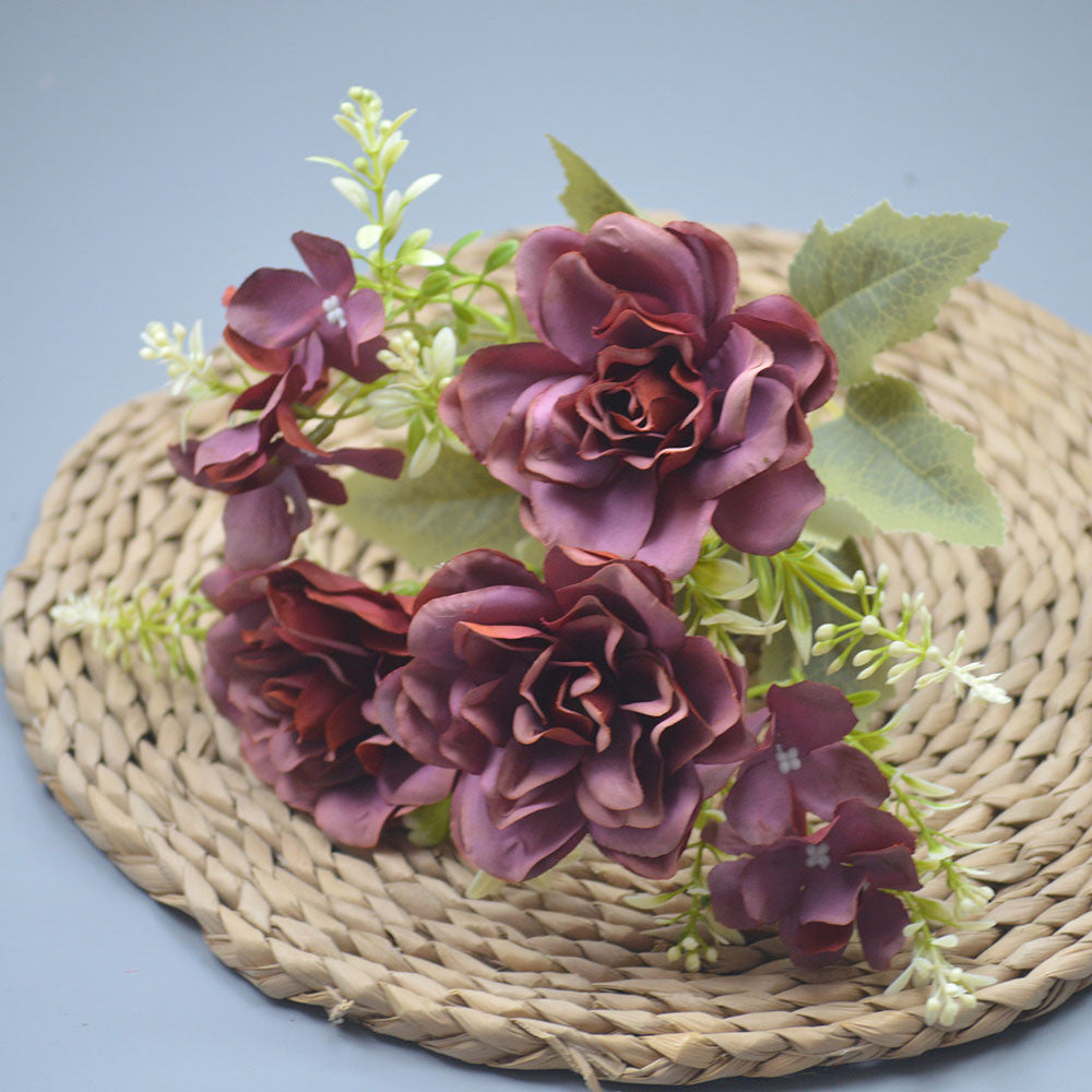Bouquet bunga P120 AIYU Mawar Artifisial Dekorasi Hiasan Seserahan Buket Palsu