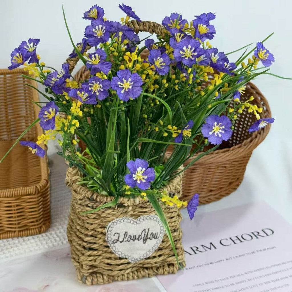 Bouquet bunga BKT 1014 HWA Bunga Krisan Artifisial Dekorasi Hiasan Seserahan Buket Palsu
