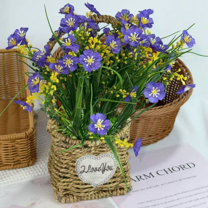 Bouquet bunga BKT 1014 HWA Bunga Krisan Artifisial Dekorasi Hiasan Seserahan Buket Palsu