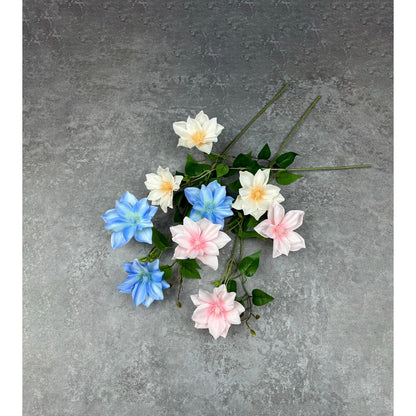 C45 CLEMATIS x3 Bunga Kerisih 3D Printed 75CM Diameter 12cm ARTIFICIAL DEKORASI HIAS RUANGAN RUMAH KANTOR STUDIO