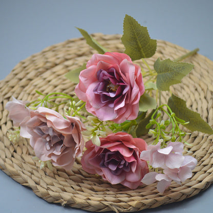 Bouquet bunga P120 AIYU Mawar Artifisial Dekorasi Hiasan Seserahan Buket Palsu