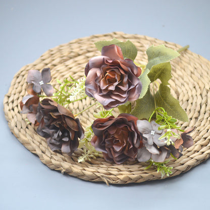 Bouquet bunga P120 AIYU Mawar Artifisial Dekorasi Hiasan Seserahan Buket Palsu