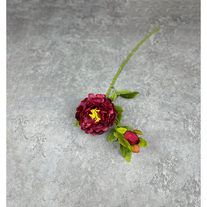 C48 JOANA (x2) Bunga Peony Kain Sutra 60CM ARTIFICIAL BUNGA DEKORASI HIAS RUANGAN RUMAH KANTOR STUDIO
